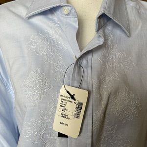 J Campbell mens short sleeve embroidered shirt Sz XXL